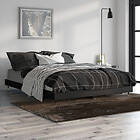 vidaXL Bed Frame svart 140x190 cm konstruerat trä 832174