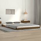 vidaXL Sängynrunko honungsbrun 120x200 cm massiv furu 823452