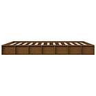 vidaXL Sängynrunko honungsbrun 120x200 cm massivt trä 820684