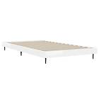 vidaXL Bed Frame vit högglans 90x200 cm konstruerad trä 832271