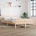 vidaXL Bed Frame massivt trä 120x200 cm 814814