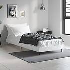 vidaXL Bed Frame vit högglans 75x190 cm konstruerad trä 832311
