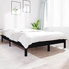 vidaXL Bed Frame svart 180x200 cm massiv furu 6FT Super King 820560