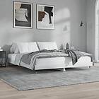 vidaXL Bed Frame vit högglans 140x200 cm konstruerad trä 832143