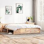 vidaXL Sängynrunko massivt trä 160x200 cm 832951