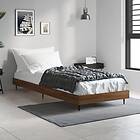 vidaXL Bed Frame brun ek 75x190 cm konstruerad trä 832316