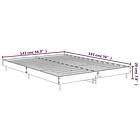 vidaXL Bed Frame vit 140x190 cm konstruerat trä 832277