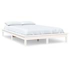 vidaXL Bed Frame vit 140x200 cm massiv furu 820542