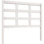 vidaXL Sängynpääty vit 105,5x4x100 cm massiv furu 817876
