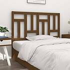 vidaXL Sänggavel honungsbrun 125,5x4x100 cm massiv furu 818963