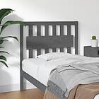 vidaXL Sänggavel grå 95,5x4x100 cm massiv furu 818552