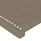 vidaXL Huvudgavlar 2 st taupe 72x5x78/88 cm tyg 345928