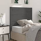 vidaXL Sengegavl grå 106x4x100 cm massiv furu 818707