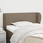 vidaXL Sänggavel med kanter taupe 103x23x78/88 cm tyg 3116998