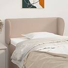 vidaXL Sengegavl med kanter cappuccino 93x23x78/88 cm konstläder 3117087