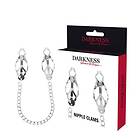 Darkness nipple clamps with chain