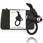 Coquette cock ring with vibrator black/ gold