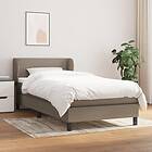 vidaXL Ramsäng med madrass taupe 100x200 cm tyg 3126145