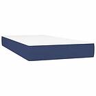 vidaXL Mattress base med madrass blå 100x200 cm tyg 3129535