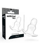 Addicted Toys medium hollow tunnel butt plug 11cm translucent