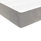 vidaXL Mattress base med madrass ljusgrå 80x200 cm sammet 3144645