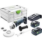 Festool Vinkelslip 18 V AGC 18-125 5,0 EBI-Plus (2x5,0ah)