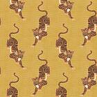 Tiger furn. Tibetan Wallpaper Mustard T/WP1/MUS