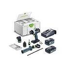 Festool QUADRIVE TDC 18/4 5,0/4,0 I-Set Skruvdragare med batteri och laddare