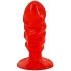 Baile unisex anal plug with suction cup red