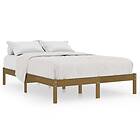 vidaXL Bed Frame honungsbrun massivt trä 150x200 cm 810025