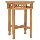 vidaXL Cafébord Ø60x60 cm massiv teak 315463