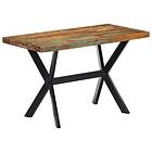 vidaXL Ruokapöytä 120x60x75 cm massivt återvunnet trä 247443