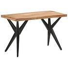 vidaXL Spisebord 120x60x76 cm massivt akaciaträ 323559