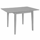 vidaXL Utdragbart spisebord (80-120)x80x74 cm grå MDF 247627