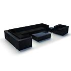 Comfort Garden Klädsel till Melbourne Loungegrupp Svart Komplett klädselpaket