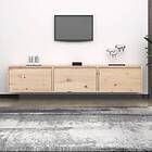 vidaXL TV Stand 3 st massiv furu 3100129