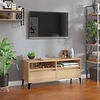 vidaXL TV Stand sonoma-ek 100x34.5x44.5 cm konstruerat trä 831904