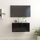 vidaXL Hängande TV-skåp svart 60x30x30 cm 804511