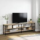 vidaXL Support TV sonoma-ek 180x30x50 cm konstruerat trä och metall 826755