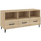 vidaXL TV Stand sonoma-ek 102x35x50 cm konstruerat trä 812612