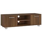 vidaXL TV Stand brun ek 110x40x35 cm konstruerat trä 340626