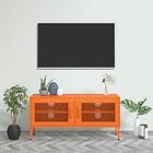 vidaXL Tv-bänk orange 105x35x50 cm stål 336237