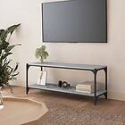 vidaXL TV-benk grå sonoma 100x33x41 cm konstruerat trä och stål 819350