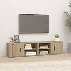 vidaXL TV Stand sonoma-ek 80x31.5x36 cm konstruerat trä 819443