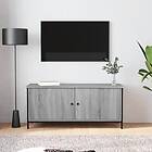 vidaXL Tv-bänk med dörrar grå sonoma 102x35x45 cm konstruerat trä 826293