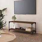 vidaXL Tv-bänk brun ek 100x33x41 cm konstruerat trä och stål 819351