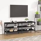 vidaXL TV-bord svart 140x40x50 cm konstruerat trä 826724
