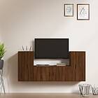vidaXL TV-taso 3 delar brun ek konstruerat trä 3188541