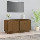 vidaXL Tv-bänk honungsbrun 80x35x40,5 cm massiv furu 814472