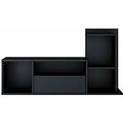 vidaXL Homemania TV-bänk Sumatra 120x30x30/65 cm svart 439455